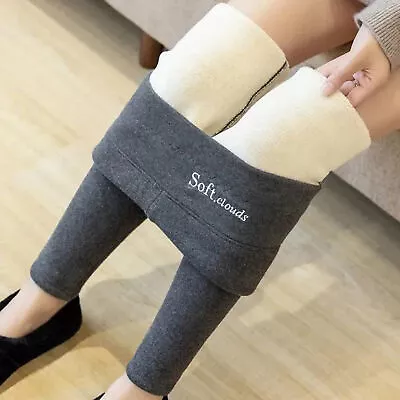 Women Pencil Pants Fleece Lined Coldproof Slim Fit Thicken Leggings Super Soft • $15.84