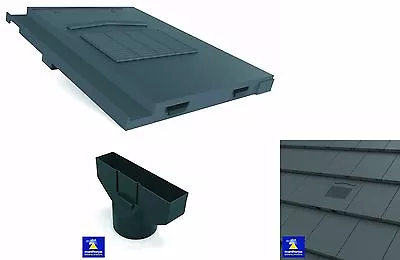 £48.30 • Buy Redland Mini Stonewold Roof Tile Vent & Flexi Pipe Adaptor In Grey Or Terracotta