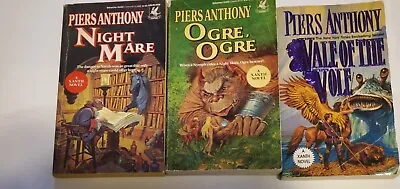 $7 • Buy Lot Of (3) Piers Anthony Xanth Fantasy Novels.