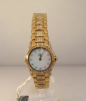 Ebel 1911 Yellow Gold Diamond Case & Bracelet Mother Of Pearl Ladies Watch New • £7557.25