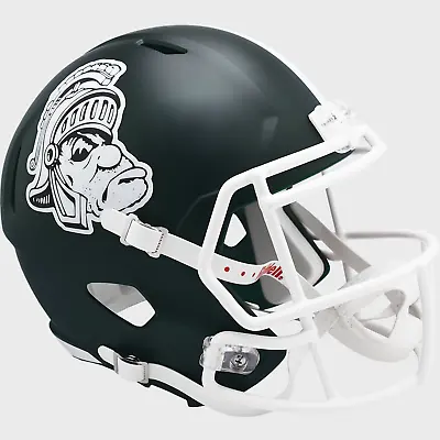 MICHIGAN STATE SPARTANS Riddell SPEED Full Size Replica Football Helmet (SATIN) • $129.99