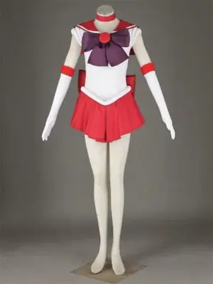 $39.99 • Buy Halloween Sailor Mars Red Tsukino Usagi Serena Cosplay Costume Uniform Dress