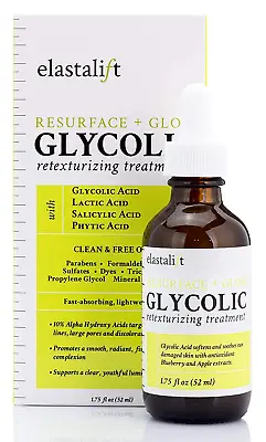 Resurfacing Glycolic Acid Facial Peel Serum Lactic Acid Salicylic Acid Anti-Agin • $17.79