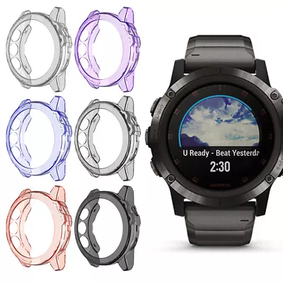 Case For Garmin Fenix 5X 5S 5 TPU Clear Bumper Ultra Thin Scratchproof Cover • $8.79