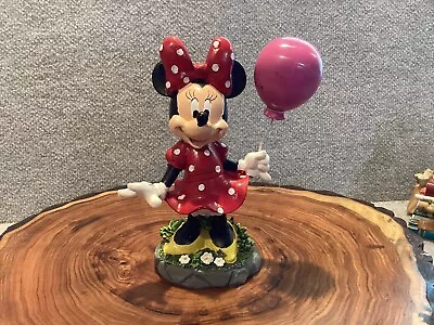 (36) Minnie Mouse Garden Statue Resin With Pink Balloon 8” Tall • $12