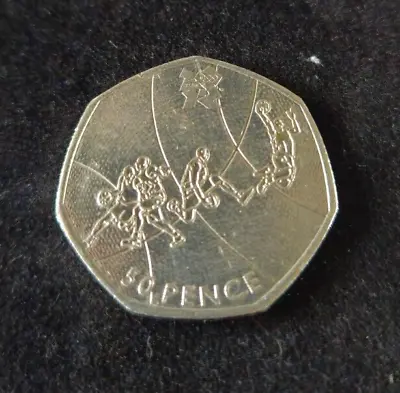 Olympic 50p London 2012 BASKETBALL Fifty Pence • £3.39