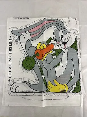 VTG Bugs Bunny Stuffed Animal Pattern Kit Warner Bros Fabric Pillow Sewing Craft • $10.99