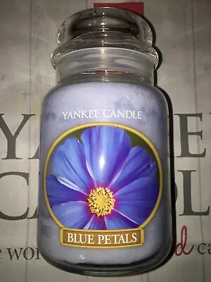 Yankee Candle Blue Petals Large Jar - Rare 2016 Limited Edition • £24.79