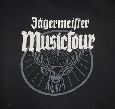 Jagermeister 2003 Music Tour Jagermeifter Men L Large U.S. Ts 707 Black T Shirt • $29.95