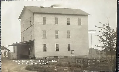Rppc Flour Mill Millington.Michigan Photo By Ralph Handy Postcard 1911 • $79.99