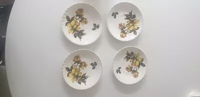 4 X Mayfair Pottery Fine Bone China Saucers Pre Owned • £10