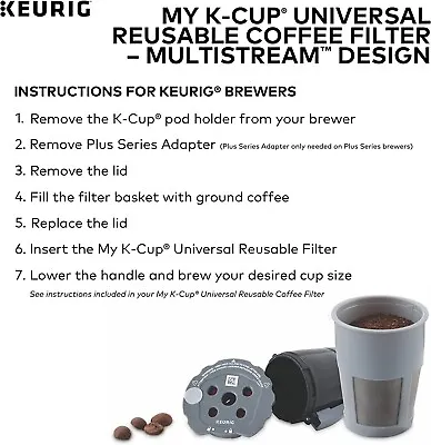 ✔️NEW✔️ Keurig My K-Cup Universal Reusable Filter MultiStream Technology • $8.90