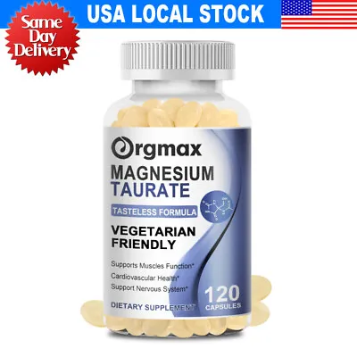 Magnesium Taurate Capsules 700mg Improve Memory Support Restful Sleep 120 PCS • $13.43