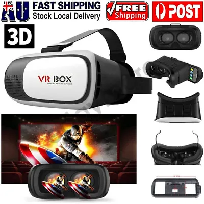 $30.88 • Buy VR Box 3D Virtual Reality Headset Glasses& Bluetooth With Remote For Smartphones