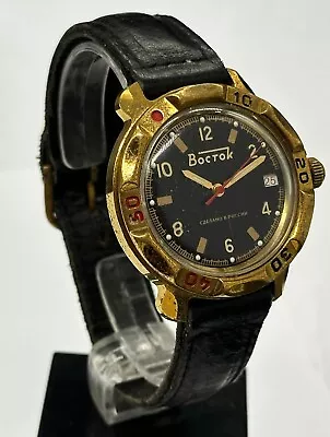 Vostok Wostok 2414A Russian Komandirskie Military Wristwatch Date Indicator • $37