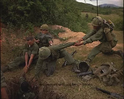 An U.S. Infantryman Is Lowered Into A Tunnel 8 X 10  Vietnam War Photo 185 • $7.43