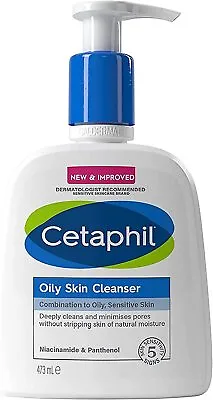 £12.25 • Buy Cetaphil Oily Skin Cleanser, Face Wash, 473ml, For Combination To Oily Sensitiv