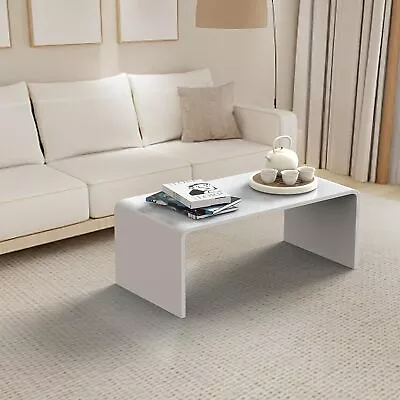 32 L X 16 W X 16''H X3/5'' ThickWhite Acrylic Coffee Table Living Room Indoor • $229.99