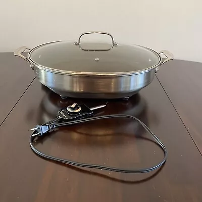 $75 • Buy Cuisinart CSK-150 1500-Watt Nonstick Oval Electric Skillet,Brushed Stainless