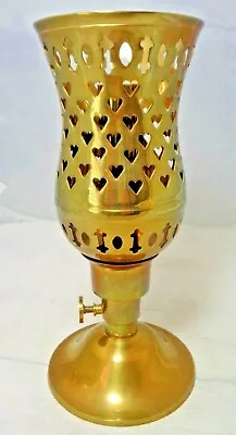 $49.97 • Buy Vintage RARE Brass Candle Holder With Brass Chimney - Adjustable Heights