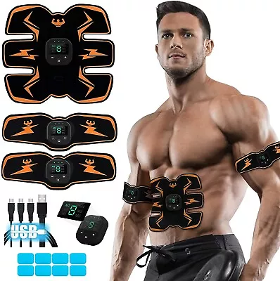 Smart EMS USB Abs Abdominal Muscle Core Toning Trainer Flex Toner Tactical Body • $9.99