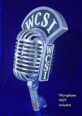 £109.28 • Buy Custom Call Letters 4-sided Flag For Shure 55 556 Fatboy Vintage Microphone