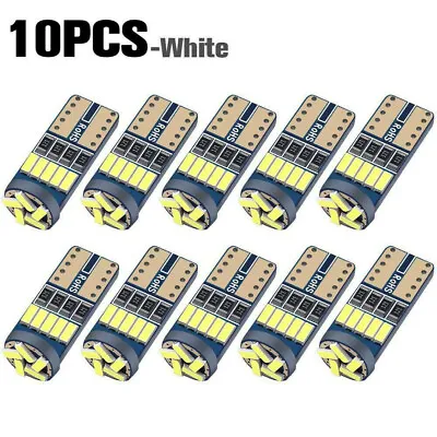 10pcs T10 LED Canbus Error Free Bulb 15SMD 194 W5W Car Wedge Lamp Dome Map Light • $3.51