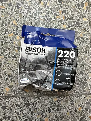 Epson 220 T220120-D2 - Damaged Box - New Unsealed Product Exp. 02.2024 • $12.96