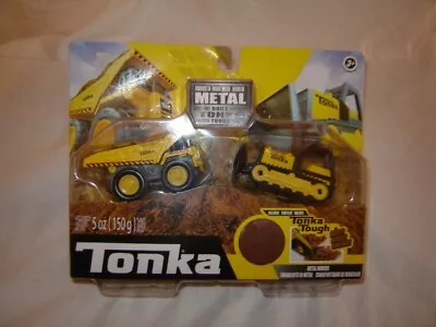TONKA - Metal Movers Combo Pack - Mighty Dump Truck & Bulldozer Includes Dirt • $12
