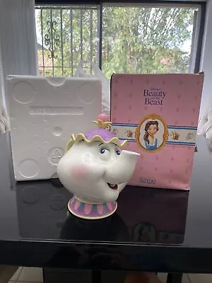 Disney Schmid Beauty And The Beast Mrs. Potts Ceramic Tea Pot /Music Box • $75
