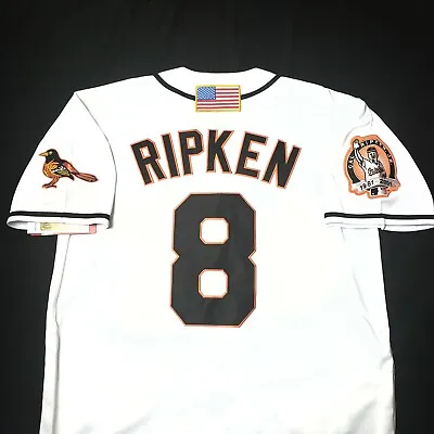 Cal Ripken Jersey Baltimore Orioles 2001 Retro Throwback Stitched NEW SALE!🎁 • $83.89