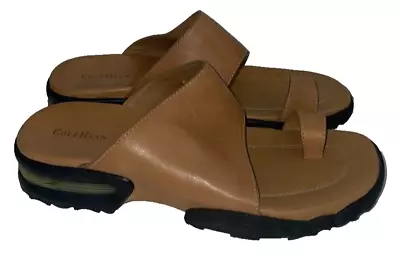 Cole Haan Vintage Y2K Women’s Square Tor Slide Sandals Genuine Leather Size 7.5 • $39.99