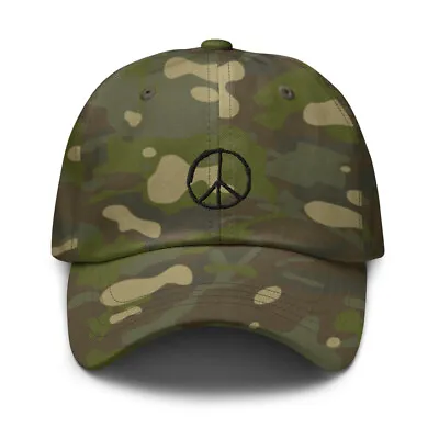 Multicam  Hat (Peace Symbol) • $31.99