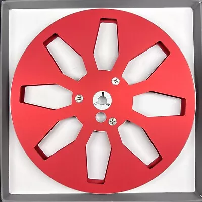 🚀  1 X NEW TRIDENT HUB METAL TAPE REEL 7  X 1/4  For Reel-to-Reel Tape Recorder • £25.20