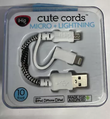IHip USB Micro InterChangeable Cord 10 Feet For IPod IPhone IPad Or Android • $5.99