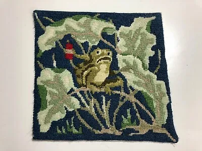 Dolls House Miniature 1:12 Needlepoint ‘frog’ Rug - 160 Mm X 155 Mm • $96.19