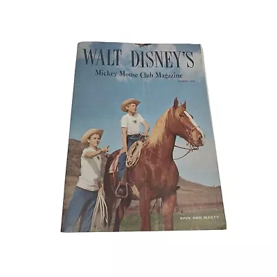 Walt Disney's Mickey Mouse Club Magazine Volume #1 Issue #2 Spring 1956 • $25.49