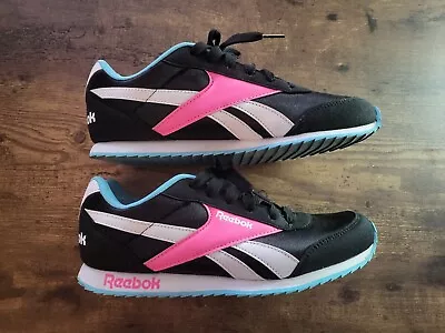 Reebok Rapide OG Original Black Neon Retro 80s Women's UK Size 6.5 Trainers VGC • £23.99