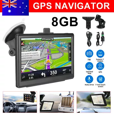 7” 8G Truck Car GPS Navigation Touch Screen Navigator Lifetime Map Music Player • $54.99