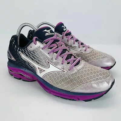 Mizuno Wave Rider 19 410736-6600 Light Purple Athletic Shoes Women's US Size W9 • $19.99