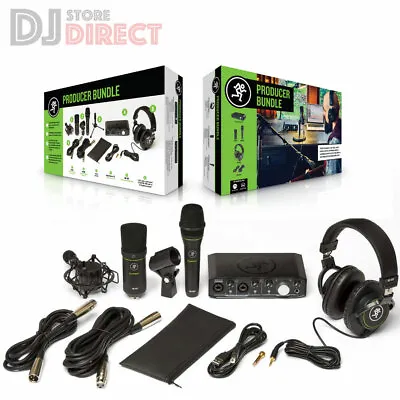 £259 • Buy Mackie Producer Bundle Interface DJ Studio Package Inc Headphones & Microphones