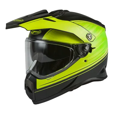 Gmax AT-21 Raley Adventure Hi-Vis Yellow/Matte Black Dual Sport Helmet Adult XS • $59.99