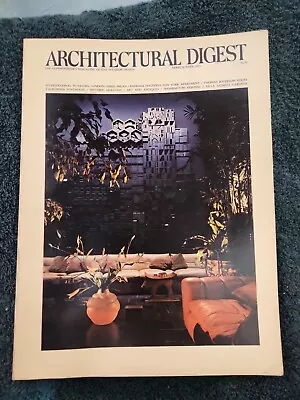Architectural Digest Magazine March April 1975 Issue Barbara Walters Back Issue • $9.99