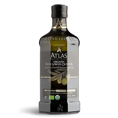 Atlas Organic Cold Pressed Moroccan Extra Virgin Olive Oil Polyphenol Rich |... • $23.88