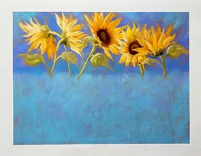 Nel Whatmore RHYTHM OF LIFE Hand Signed Limited Edition Giclee Sunflower Art • £57