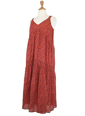 Joie Maxi Dress Sleeveless Tiered Flowing Summer Dress Tea Rose MSRP $248 • $19.99