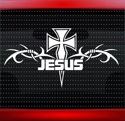 Cross Tribal #3 Jesus Christian Car Decal Truck Window Vinyl Sticker 20 COLORS! • $5.99