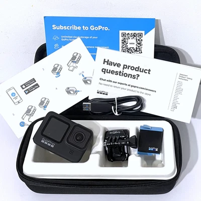 $399 • Buy GoPro HERO9 Black Camera + Battery + Case Box + USB Cable + Mount + Manual