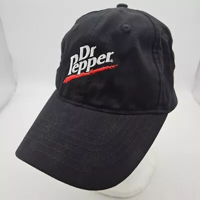 Vintage Promo Dr. Pepper Hat Cap Adjustable Strap Back Cotton Black  • $16.95