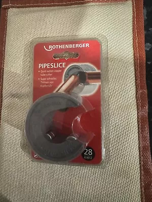 Rothenberger Pipe Slice Copper Pipe Tube Cutter 28mm • £15